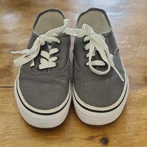 Kids Gray Canvas Shoes